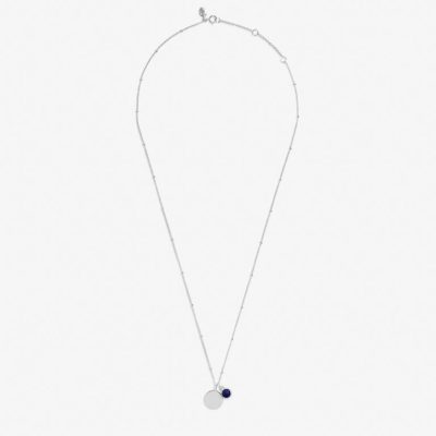 Joma Jewellery Sterling Silver Birthstone A Little 'September' Necklace jjs0078 hero image on white background