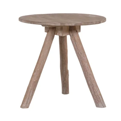 Rustic Wooden Tripod Table