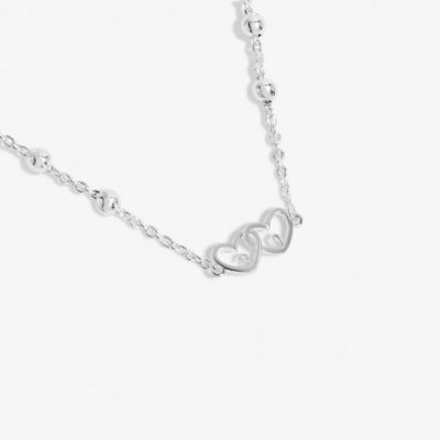 Joma Jewellery Forever Yours 'Happy 30th Birthday' Necklace In Silver Plating 7494 in detail