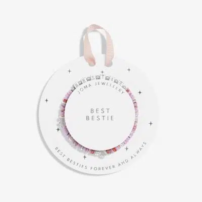 Joma Jewellery Children's Happy Little Moments 'Best Bestie' Bracelet In Silver Plating C735 hero image