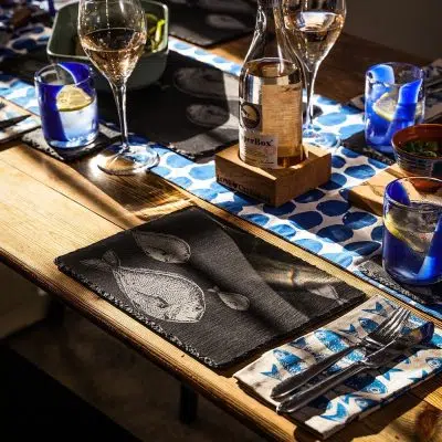 Just Slate Place Mats Fish Repeat set of 2