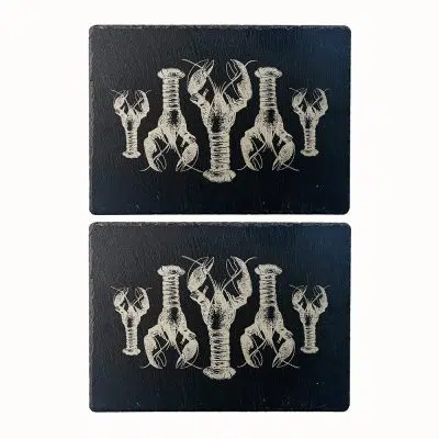 Just Slate Place Mats Lobster Repeat set of 2