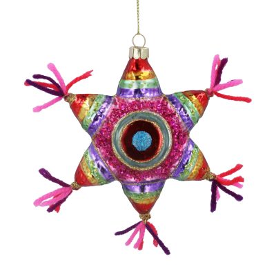 Gisela Graham Glass Dec – Multicolour Star