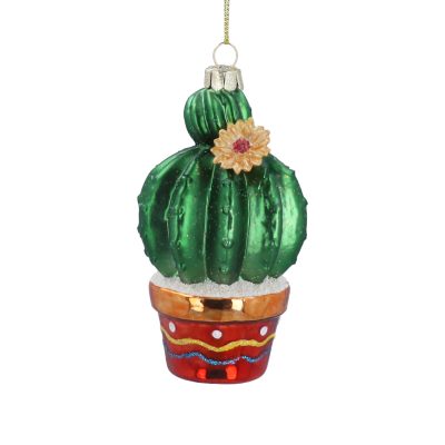 Gisela Graham Glass Dec – Cactus in Pot