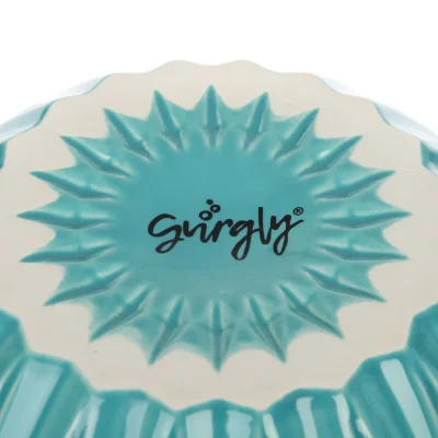Gurgly Etoile fluted bowl base on white background