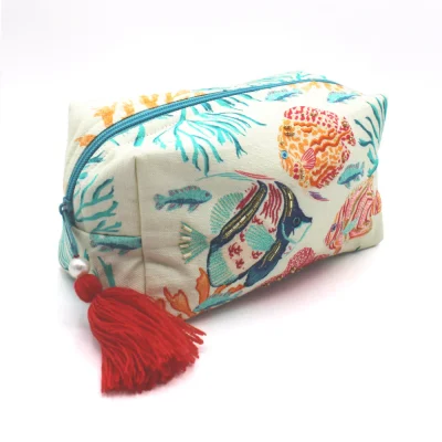 House of Disaster Coral Fish Cosmetic Bag
