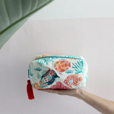 House of Disaster Coral Fish Cosmetic Bag