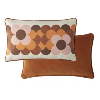 Orla Kiely Retro Flower Stripe, Canyon 30cm x 50cm
