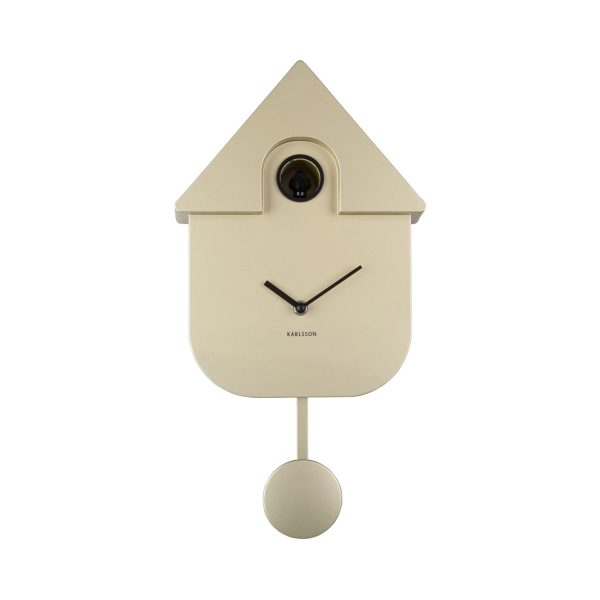 Karlsson Wall Clock Modern Cuckoo Metallic Gold