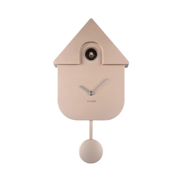 Karlsson Wall Clock Modern Cuckoo Metallic Rose Gold
