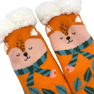 House of Disaster Secret Garden Fox Slipper Socks
