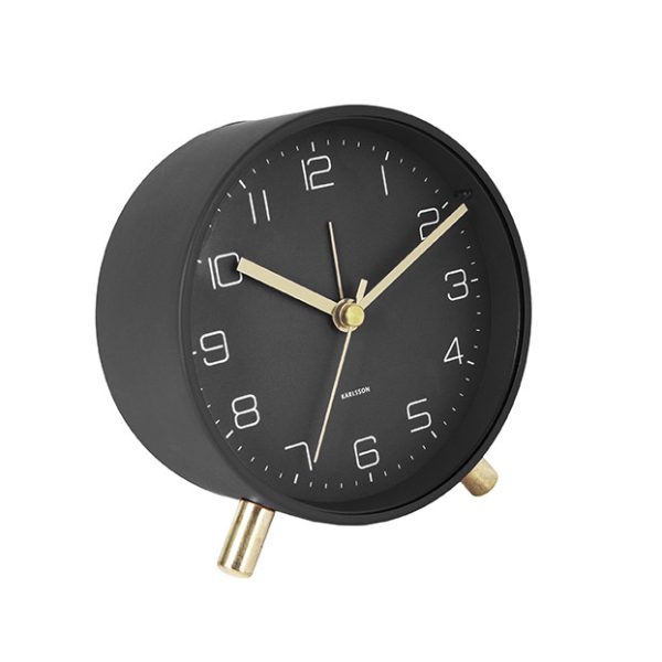 Karlsson Alarm Clock Lofty Black