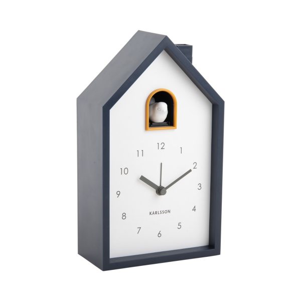 Karlsson Alarm Clock Modern Cuckoo Dark Blue