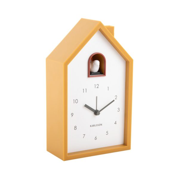 Karlsson Alarm Clock Modern Cuckoo Ochre Yellow