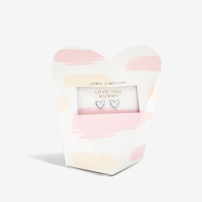 Joma Jewellery 'Love You Mummy' Mother's Day From The Heart Gift Box Earrings