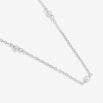 Joma Jewellery style stories Pearl Silver Necklace