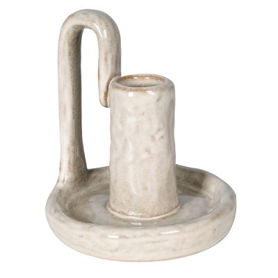 Artisan Glazed Dinner Candle Holder