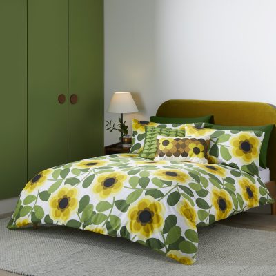 Orla Kiely Giant Water Lilly Lemon Twist Duvet Cover Set main