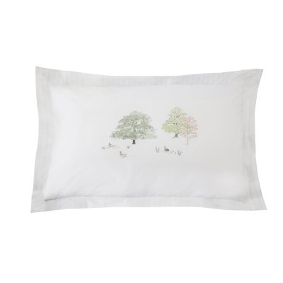 Sophie Allport Spring Cottage Green Bedding Set pillowcase front