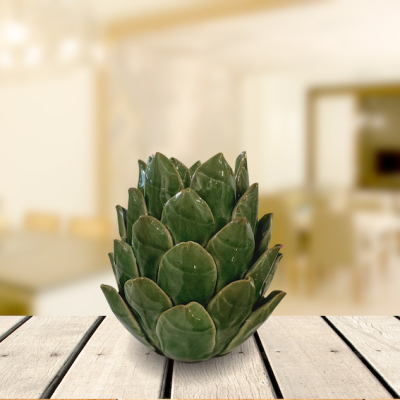 Green Artichoke Candle Holder