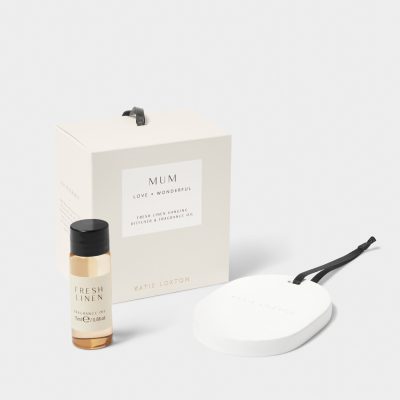 Katie Loxton Ceramic Hanging Diffuser 'Mum' | Fresh Linen & White Lily
