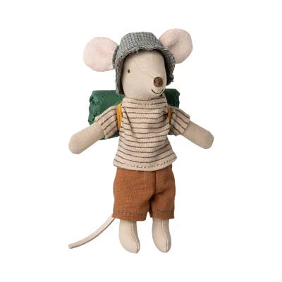 Maileg Hiker mouse - Big brother Thin Stripes