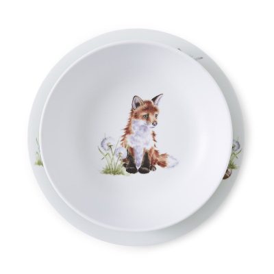 Wrendale Little Wren 2 Piece Plate and Bowl Se