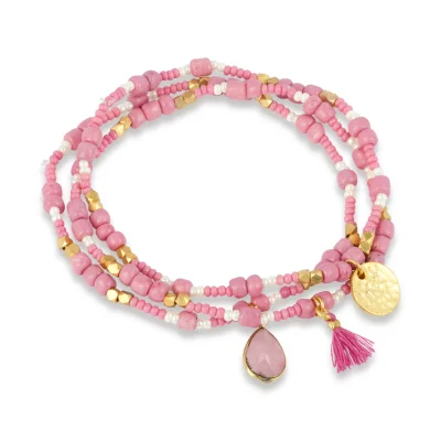 Ashiana Luana Bracelet Set Pink hero image