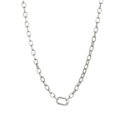 Ashiana Silver Bardot necklace on white background at Maison White