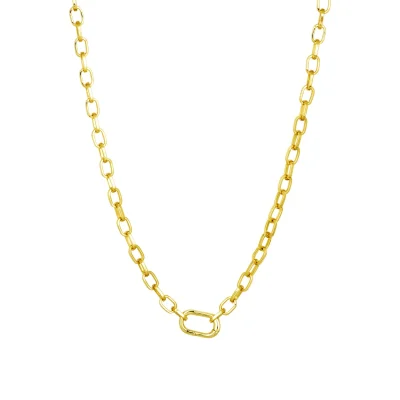 Gold Bardot Chain Necklace white background