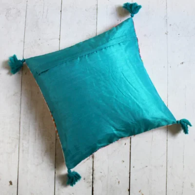 House of Disaster Coral Sea Cushion blue reverse