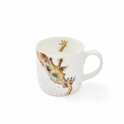 Wrendale 'First Kiss' giraffe mug