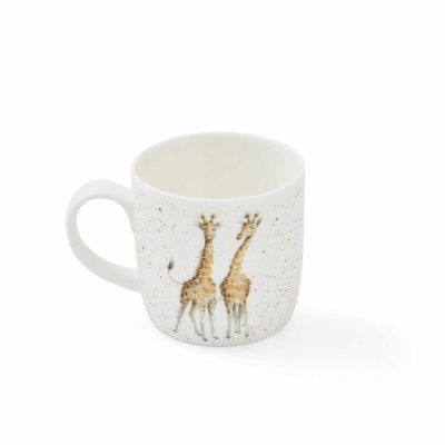 Wrendale 'First Kiss' giraffe mug