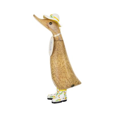 dcuk British Flower Hat and Boots Duckling Yellow