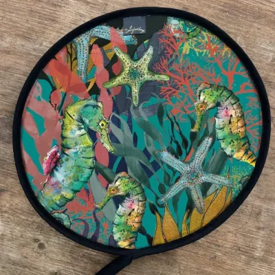 seahorse and starfish hob cover