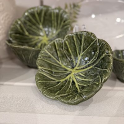 Gisela Graham Cabbage Stoneware Bowl, mini