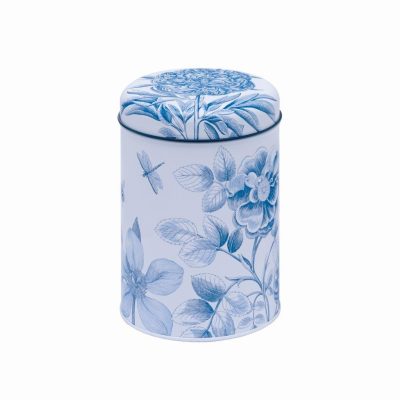 Sanderson Etchings & Roses set 3 round caddies