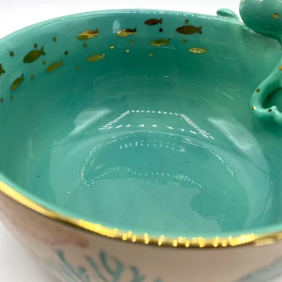 House of Disaster Coral Octopus Bowl