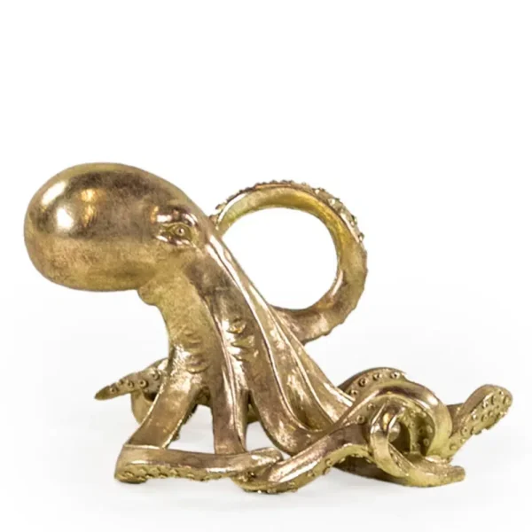 Gold Octopus Wine Bottle Holder