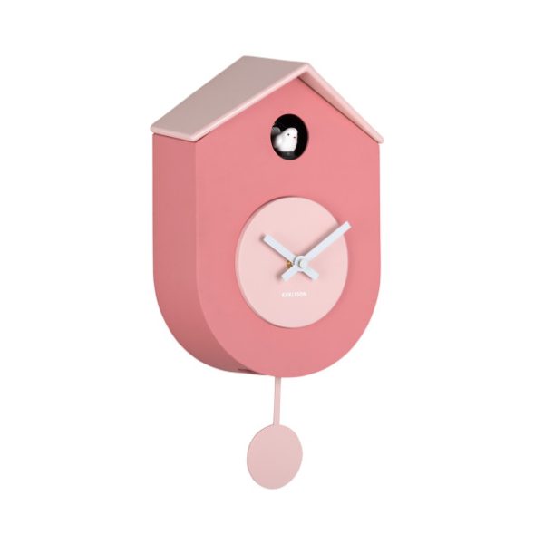 Karlsson Wall Clock Grato Cuckoo Tan rose & soft pink