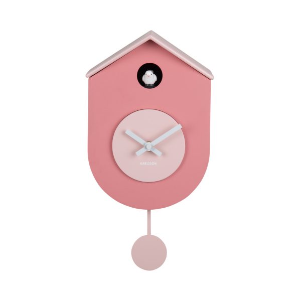 Karlsson Wall Clock Grato Cuckoo Tan rose & soft pink