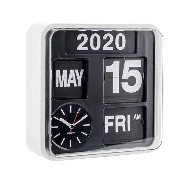 Karlsson Wall Clock Mini Flip White