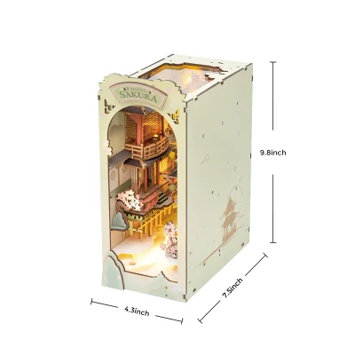 Rolife Falling Sakura DIY Book Nook Shelf Insert