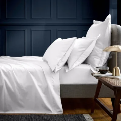 Bedeck of Belfast Fine Linens 600 Thread Count Egyptian Cotton Sheets white