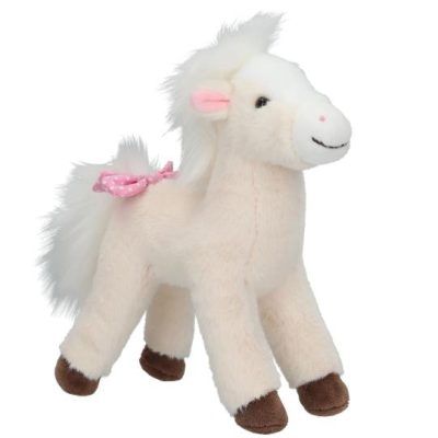 Miss Melody Plush Horse Cream White 18 cm