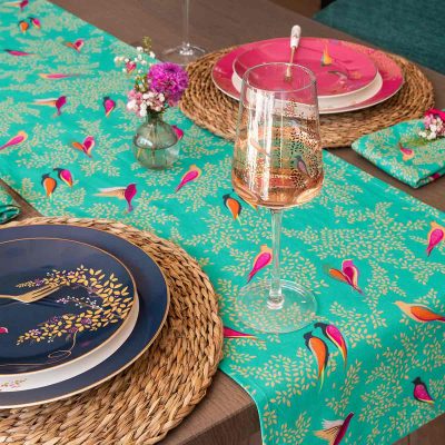 Sara Miller Chelsea Green Table Runner
