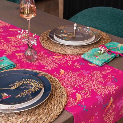 Sara Miller Chelsea Pink Table Runner
