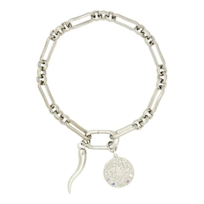 Alternative view of Ashiana Roma Silver Coin Charm