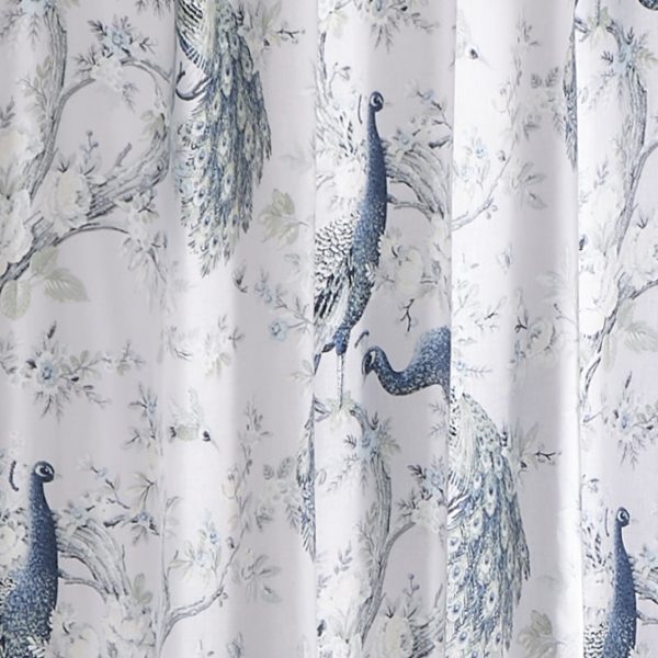 Laura Ashley Belvedere Midnight Ready Made Eyelet Curtains close up