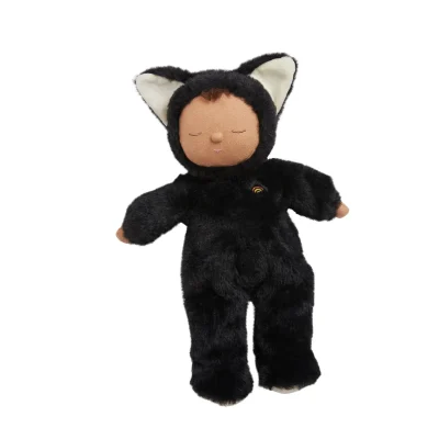 Olli Ella Cozy Dinkums - Black Cat - Nox - Soft Doll